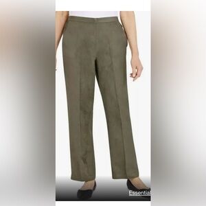 NWT Alfred Dunner Classic Fit Lake Taho Comfort Waist Pull-on Pants sz 16